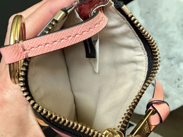 Marc Jacobs Snapshot Top Zip Multi Wallet - Pink Saffiano Leather - Image 7