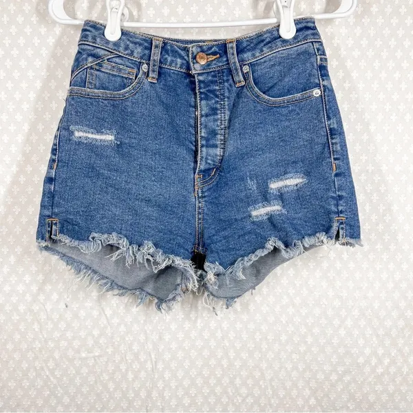 Free People We The Free Crvy‎ High Rise Vintage Shorts - Image 3