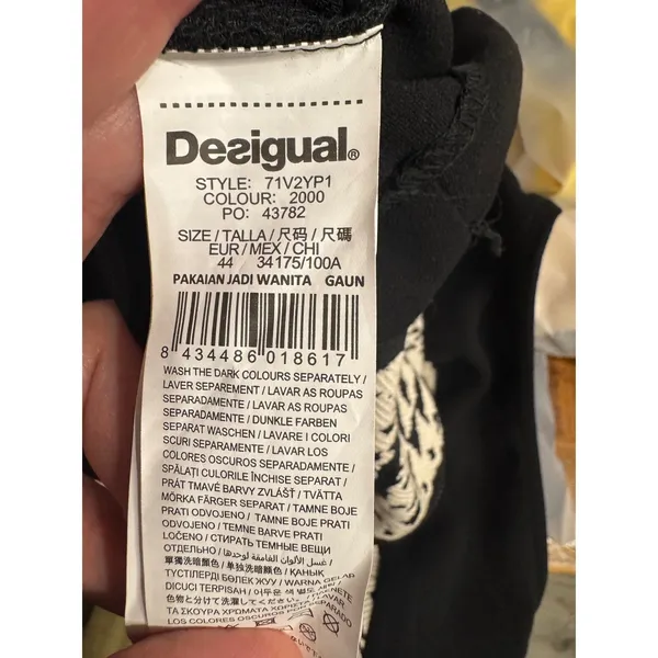 Desigual Women's Oregon Woven Sleeveless Dress Size 44‎ US 14 - Image 9
