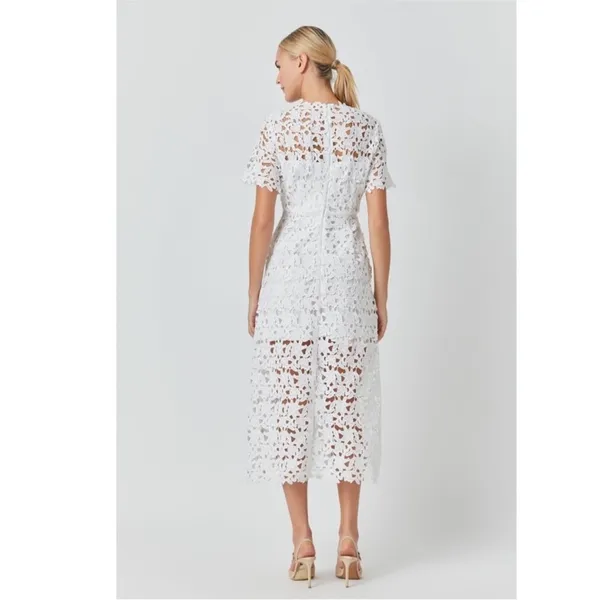 Endless Rose: Allover Lace Midi Dress Endless Rose Medium - Image 6