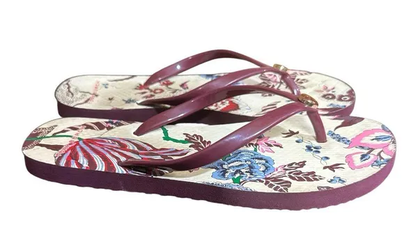 Tory Burch Thin Platform Printed Sandals in New Claret - Image 6