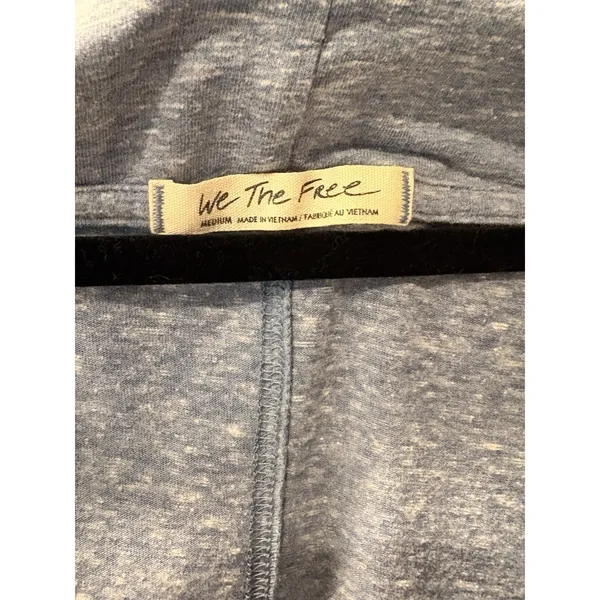 Free People We The Free Blue Cowl Neck Dolman Relaxed Knit Top Medium - Image 5