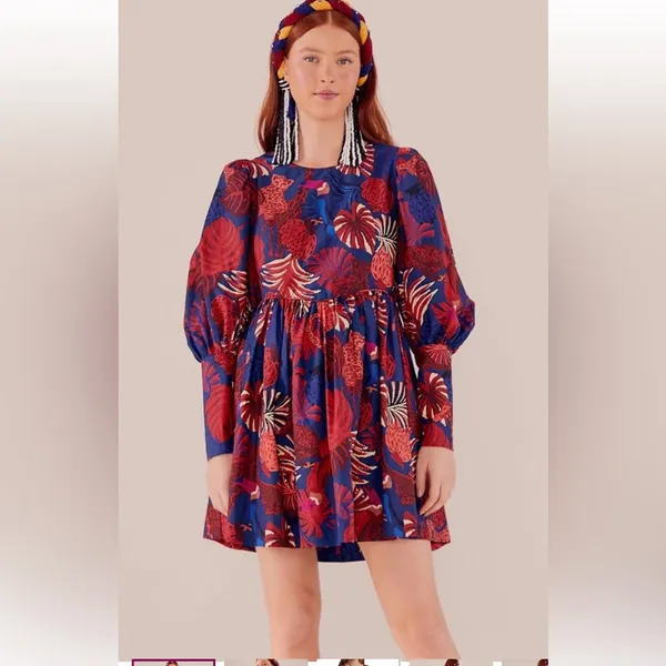Farm Rio‎ Tapestry Mini Dress Size XS - Image 2