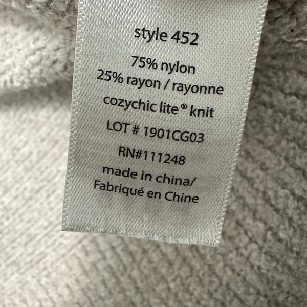 Barefoot‎ Dreams Women Cardigan M CozyChic Lite Beige Open Front Minimalist Soft - Image 4