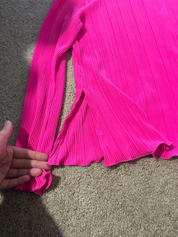 A New Day Fuchsia Ribbed Top - Image 6