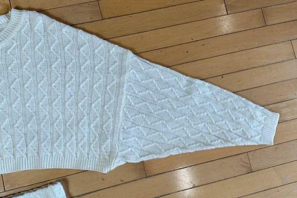 PRINCESS POLLY Cream Cable Knit Sweater Set Cropped Mini Skirt Size XS/S - Image 4