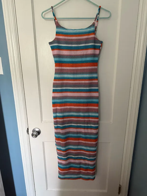 SHEIN midi dress multicolor - Image 4