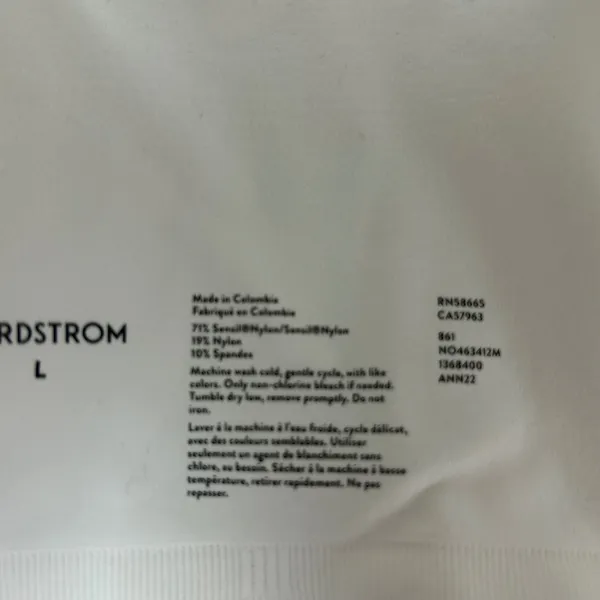 Nordstrom Seamless Comfort Wireless Sports Bra Lounge‎ Bralette Size L - Image 5