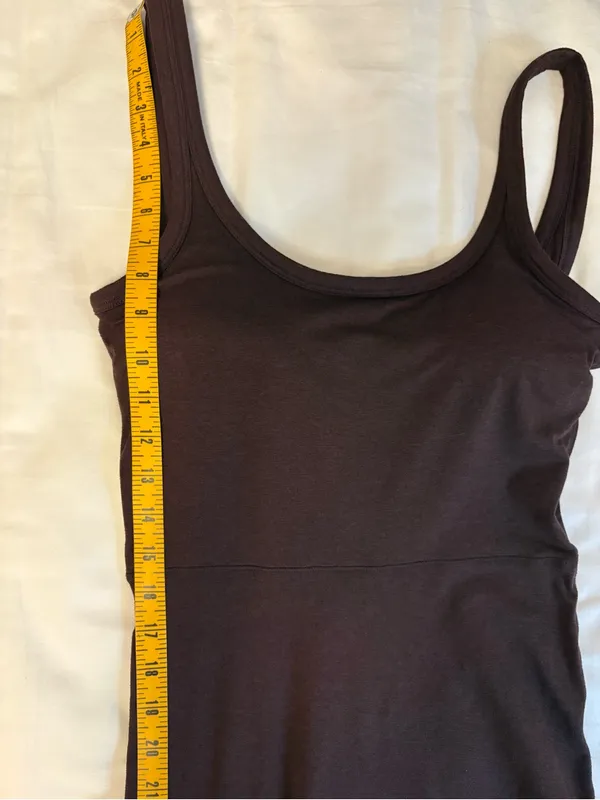 Vuori Chocolate Brown Tank One-Piece Bodysuit - Image 14