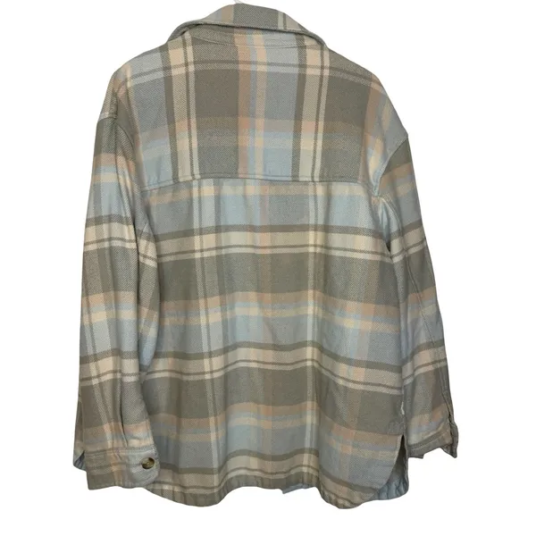 ✨ American Eagle Plaid‎ Shacket Jacket Women’s Large ✨ - Image 3