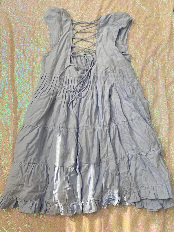 Peach Love Blue Dress - Image 2