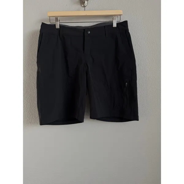 REI Co-op Women's Trail Shorts Black Zipper Pocket Outdoor Hiking Shorts Size 10 - Image 3