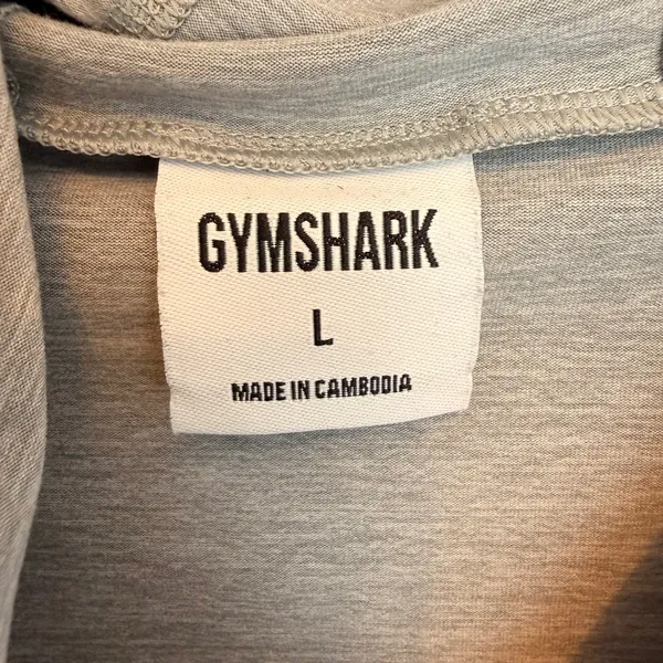 Gymshark Womens Grey Marl‎ Full Zip Training Hoodie Thumbholes GLTT4463 Large - Image 4