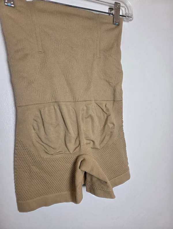 Beige Tummy Control Shapewear Thigh Abdomen Boning Support Slimming S/XS - Image 6