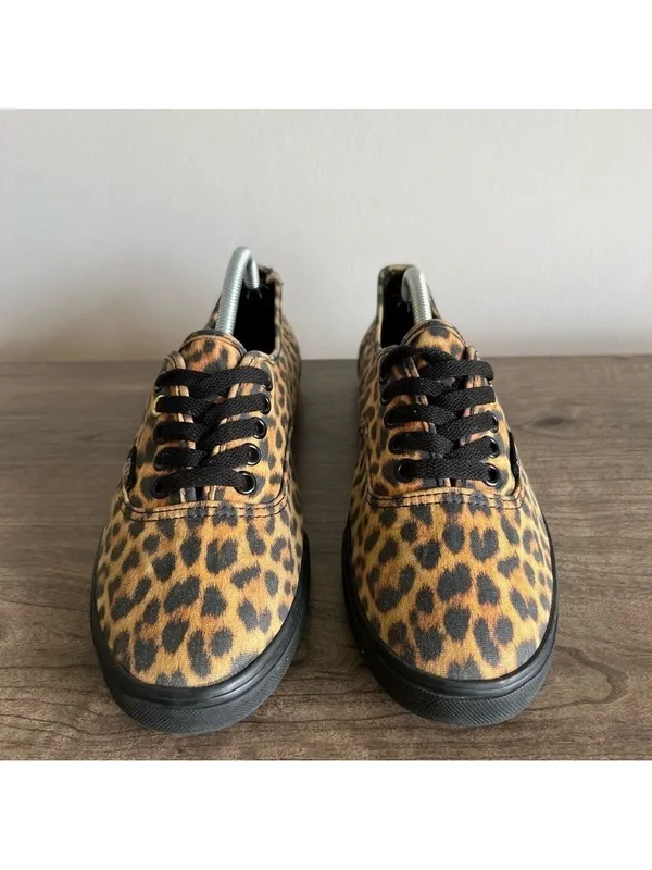 Vans Unisex Leopard Print Shoe Size 8 or 6.5 #675 - Image 2