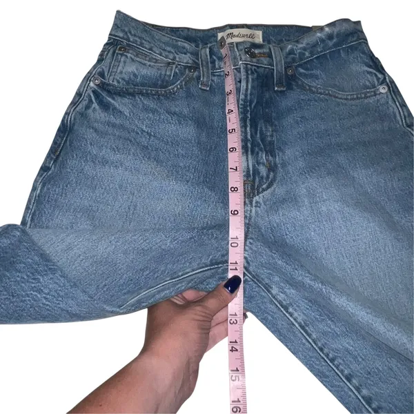 Madewell The Perfect Vintage Straight Jean Medium Wash Blue Denim Women W23 New - Image 5