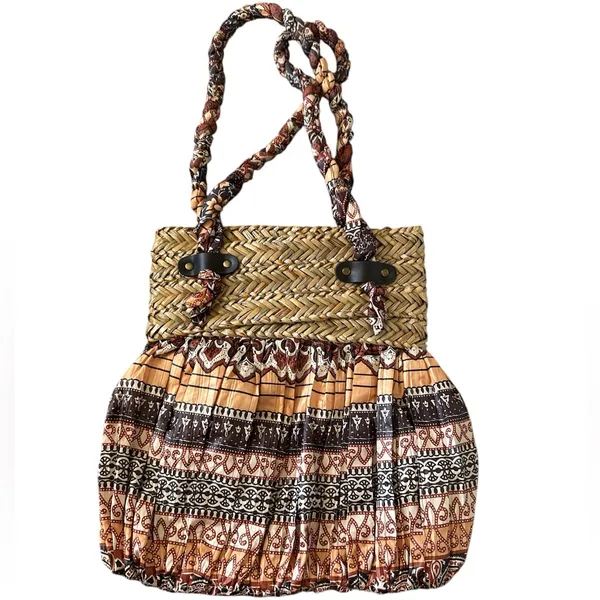 Sun N Sand Marrakech Boho Mushroomcore, Goblincore Purse Bohemian Beach Bag - Image 2