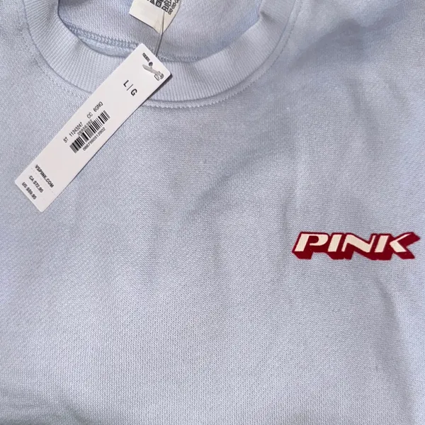 PINK New IVY FLEECE CLASSIC CREW‎ SWEATSHIRT - Image 5