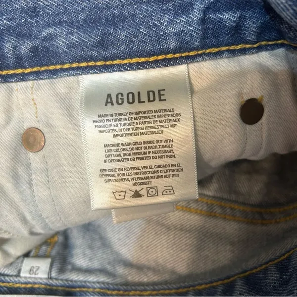 Agolde Parker Vintage Cut Off Denim Jean Shorts Size 29 Festival Casual Summer - Image 11