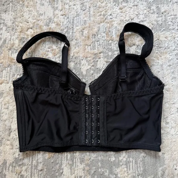 urban outfitters black bustier corset crop top - Image 2