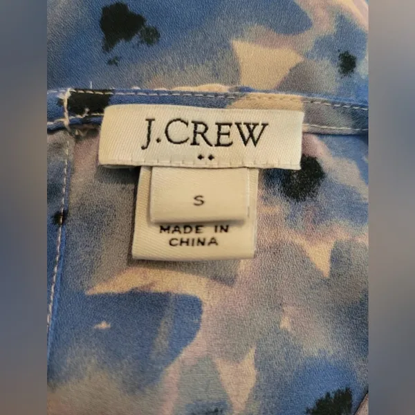 J.Crew Women’s Floral Peplum Blouse‎ Size S - Image 4