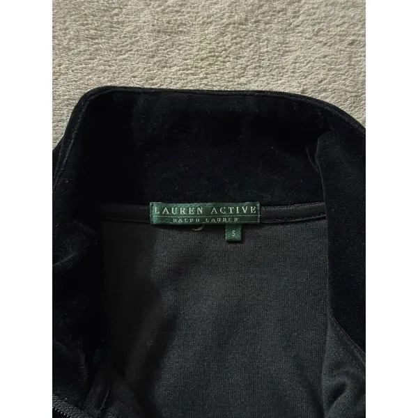 Ralph Lauren Women's‎ Active Velvet Full Zip Jacket Size Small - Image 5