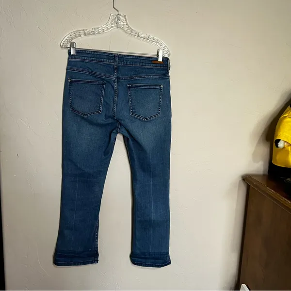 Pilcro for Anthropologie High Rise Bootcut Released Hem Crop Denim‎ Jeans - Image 7