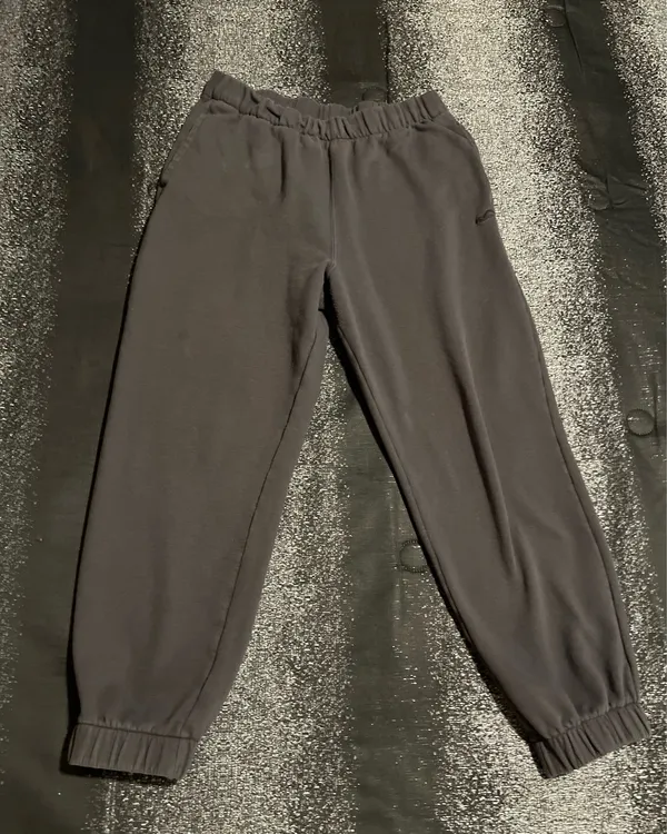 Womens large Hollister Co. Dark Grey Ultra-High Rise Fleece Dad Joggers - Image 3