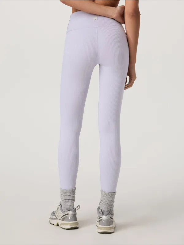 Vuori Rib Inversion Legging - Lavender Ice - XS - Image 2