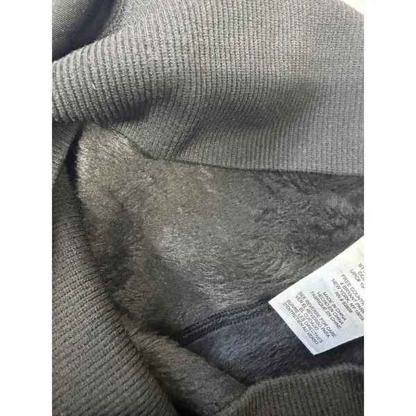 Free Country Womens Black Faux Fur Lined Leggings Ribbed‎ Waist XS/S 41LAF4527S - Image 5