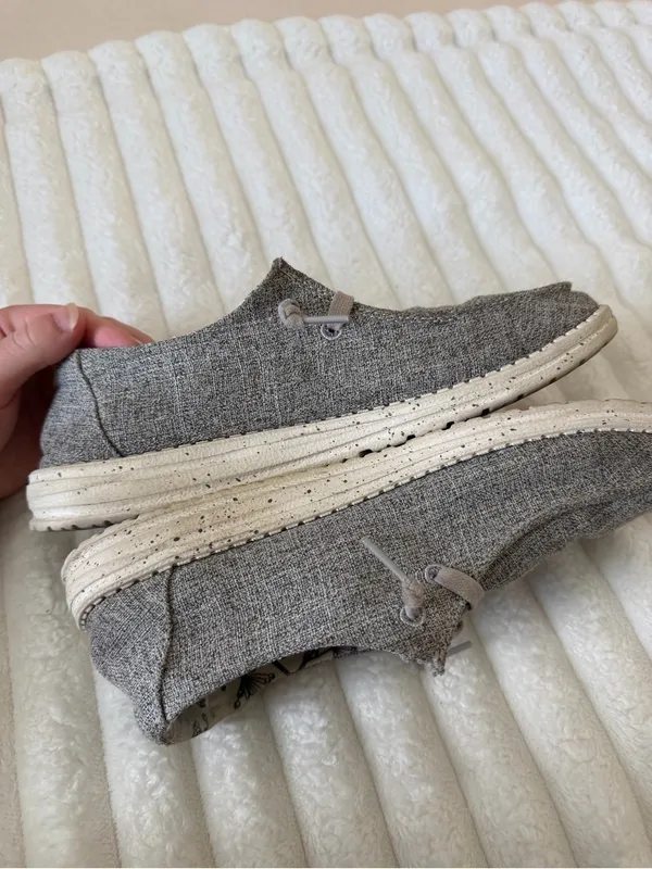 Hey Dude Casual Slip-On Shoes in Heather Taupe - Image 9