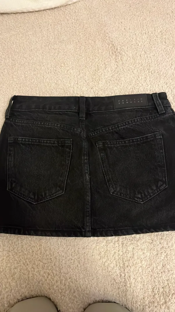 PacSun Jean Skirt Mini Black - Image 3