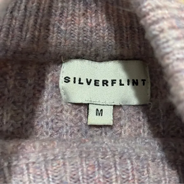 Silverflint Boutique soft and cozy purple and brown striped sweater - Image 6