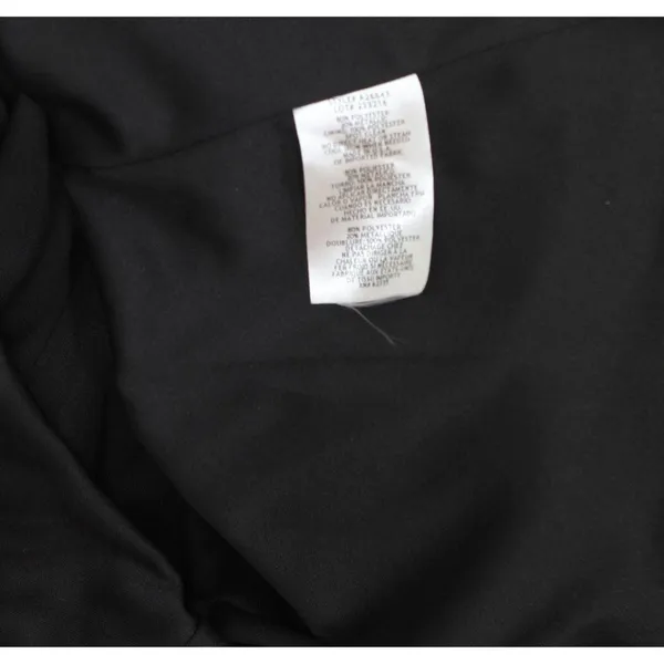 Betsy & Adam Ruched Surplice V Neck Long Sleeved Dress Black / Silver 16 - Image 4