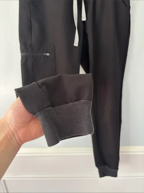 FIGS Zamora Jogger Scrub Pants Black Technical Collection XS Healthcare Nurse - Image 7