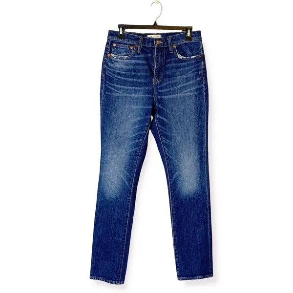 Madewell The High-Rise Slim Boyjean in Medium Blue Wash Style‎ s 26 - Image 8