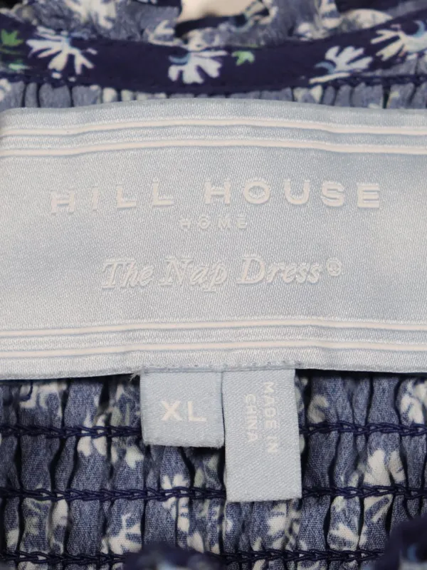 NWOT Hill House Navy Crepe Louisa Dress Size Xl in Shade Posy Navy - Image 5