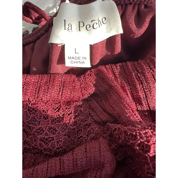 La Peche Lace Top Babydoll Fairy Romantic‎ Victorian Coquette Dainty Y2K Large - Image 6