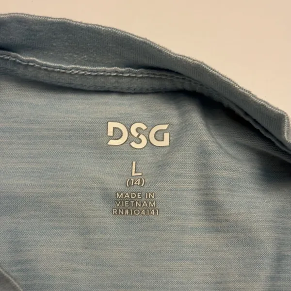 DSG Muscle Tee Womens Size Large Light Blue Sleeveless Activewear Top - Image 2