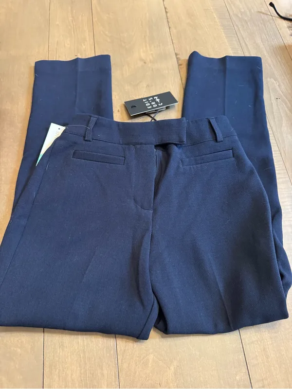 Editors Cut NWT Size XS Sola Slim Trouser Navy Blue - Image 2