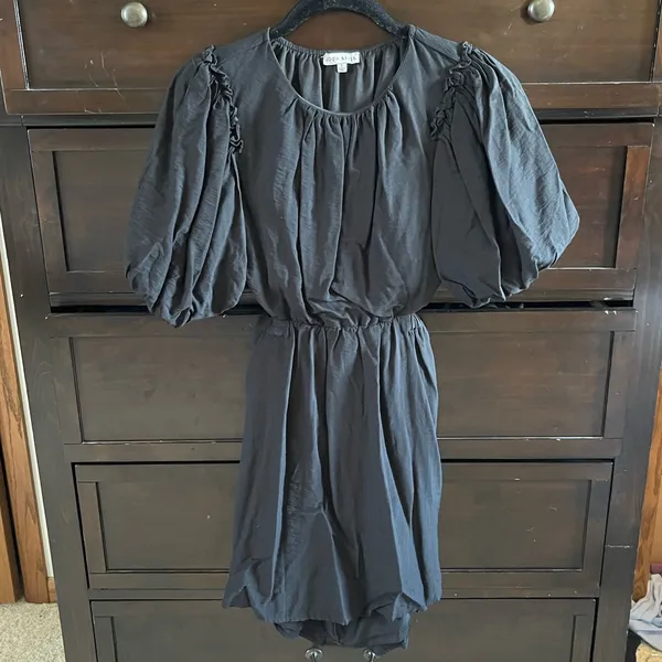 Moon River Black Cutout Dress - Image 5