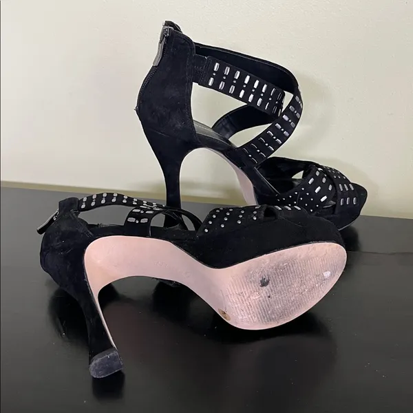 BCBGeneration studded stiletto sandals with platform soles and ankle zippers - Image 10