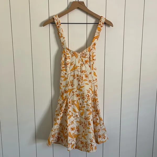 Anthropologie Maeve Floral Sweetheart Mini Dress - Image 4