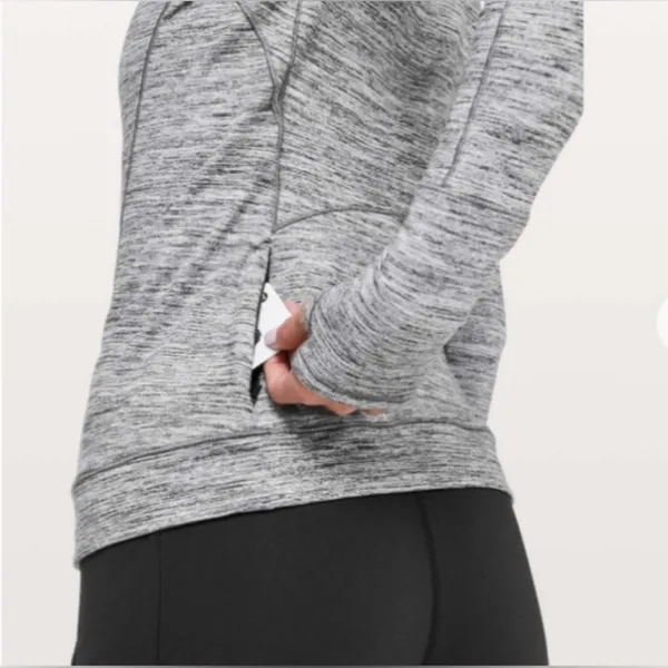 Lululemon Athletica Cypress Kiss long sleeve‎ space dyed top gray size 6 - Image 3