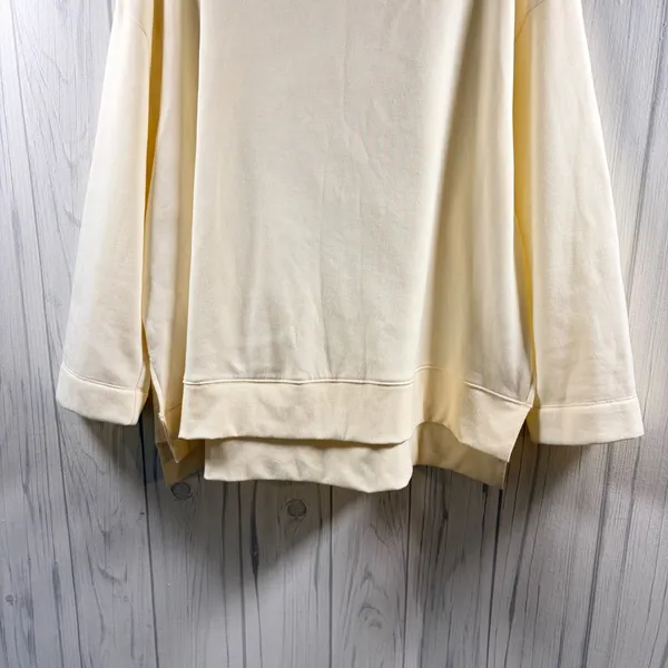 MAEVE NWOT | Anthropologie Oversized Mock Neck Sweatshirt Cream, XL - Image 4