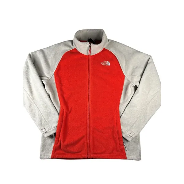 The North Face Khumbu Full Zip Jacket Red‎ Gray Women’s Large Outdoor Hiking - Image 2
