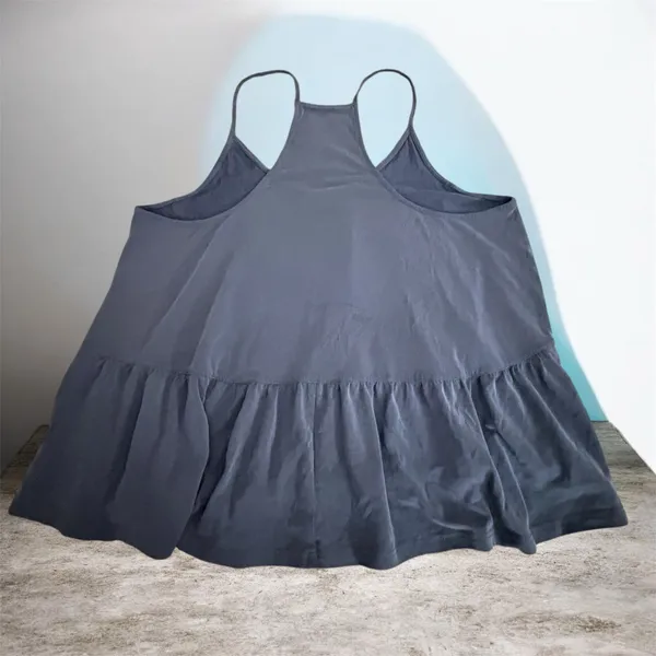AEO navy soft & sexy ruffle tank SP - Image 3