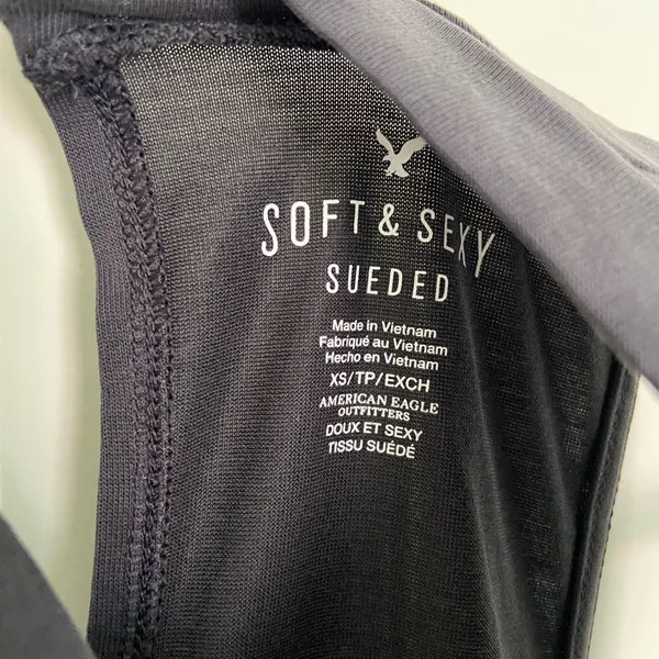 EUC | American Eagle women’s soft‎ & sexy sueded high neck tank top — XS - Image 3