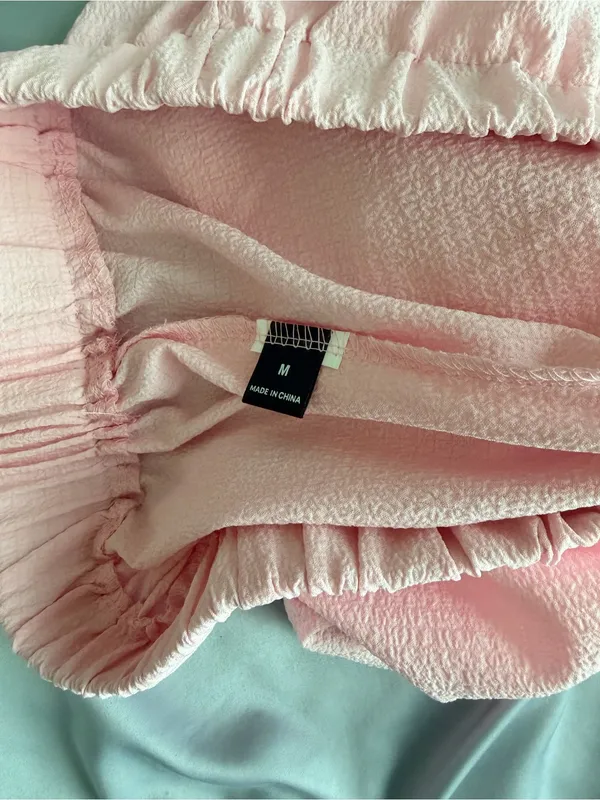 Soft Light Pink Sleeveless Tank & Shorts Pajama Set - Image 2