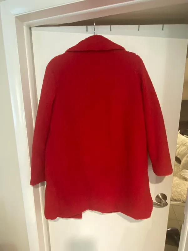 Comfy Red Coat - Image 3